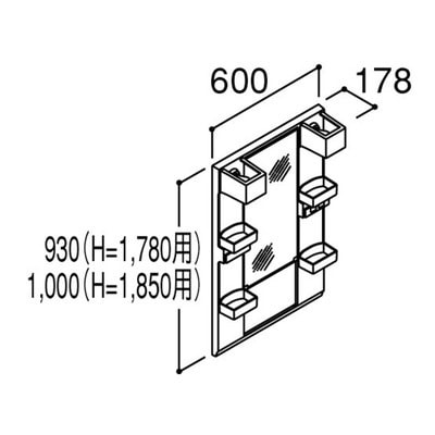 ♪LIXIL INAX【MFTX1-601YFJU-F】※※メーカー直送のみ※ ミラーキャビネット 洗面化粧室 管理番号：2580