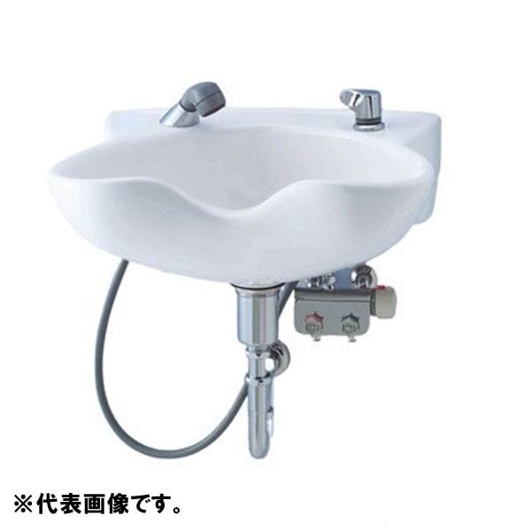 ▲LIXIL INAX【SF-52TN-TKG】ハンドシャワー混合水栓 混合栓 ホース収納式 サーモスタット付 洗髪シャワー混合水栓 水栓金具 医療用 施設用水栓