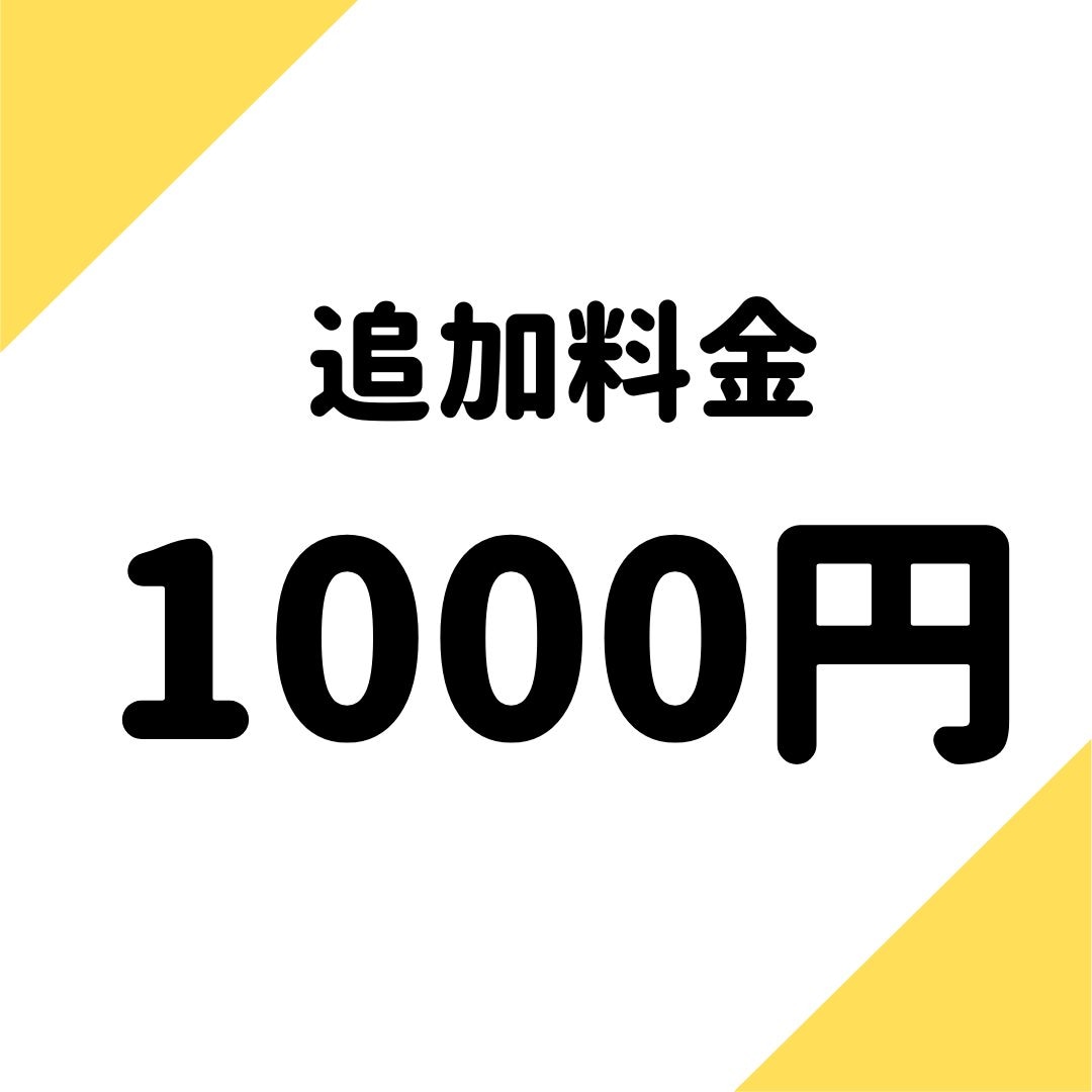 【1000円】追加料金1000円分【購入ページ】