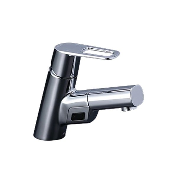 ▲KVK【FSL150DZAET】シングル混合栓（センサー付）（ｅレバー） 寒冷地用 混合水栓 蛇口