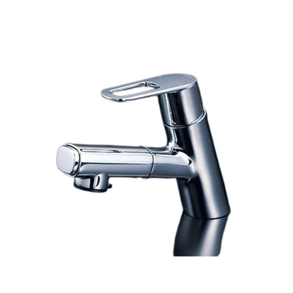 ▲KVK【FSL150DZEFT】シングルシャワー付混合栓（ｅレバー） 寒冷地用 混合水栓 蛇口