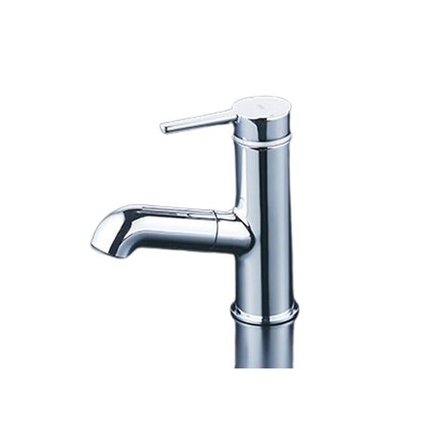 ▲KVK【FSL210DET】シングル混合栓（eレバー） 混合水栓 蛇口