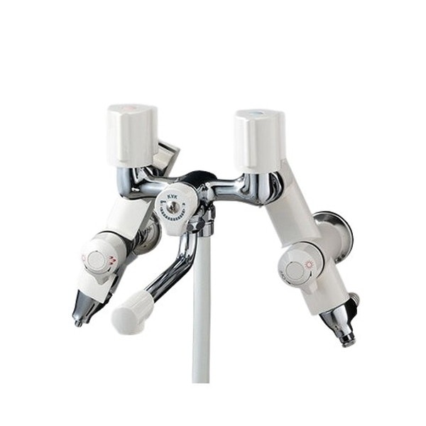 ▲KVK【KF30N2SL】ソーラー2ハンドルシャワー併用形 浴室用