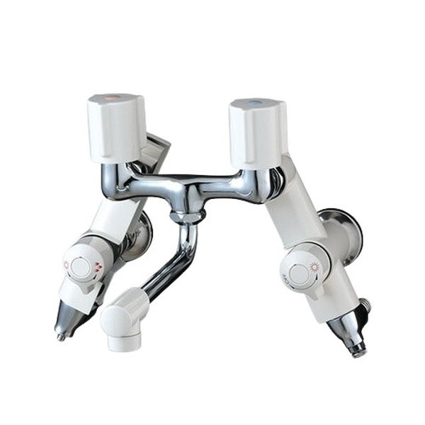 ▲KVK【KM13N2SL】ソーラー2ハンドル混合栓併用形 混合水栓 蛇口 浴室用