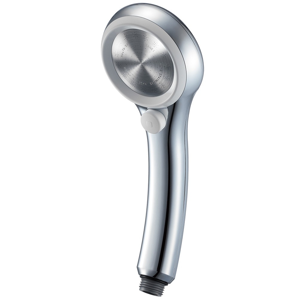 ▲三栄水栓 SANEI【PS313-81XA-C】シャワーヘッド（レイニーメタリック）