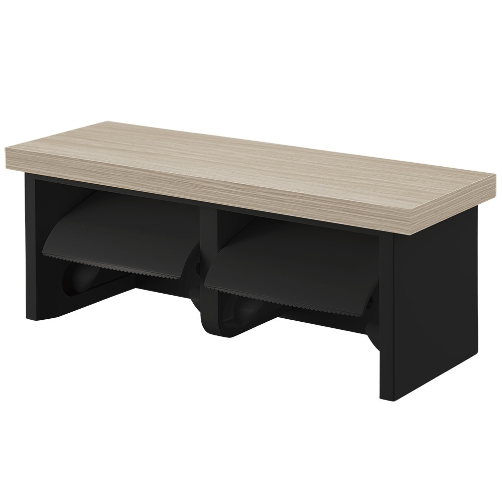 ▲三栄水栓 SANEI【W2810-320-THD】ダブルペーパーホルダー棚付