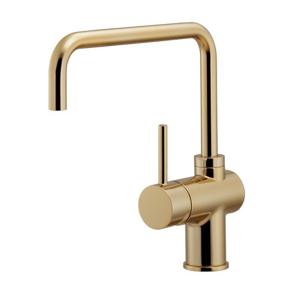 ▲KAKUDAI カクダイ【117-115-AG】シングルレバー混合栓 アンティークゴールド 混合水栓キッチン 洗面 蛇口