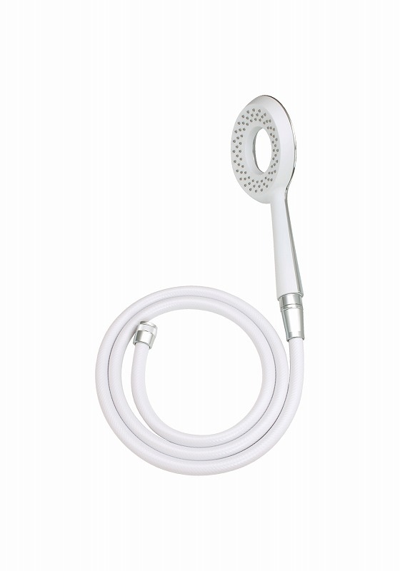 ▲GAONA ガオナ KAKUDAI カクダイ【GA-FH016】※シャワーヘッドとホースのセット 大型噴板 バイカラー 大流量 しっかりした浴び心地 NIKLES マットホワイト 