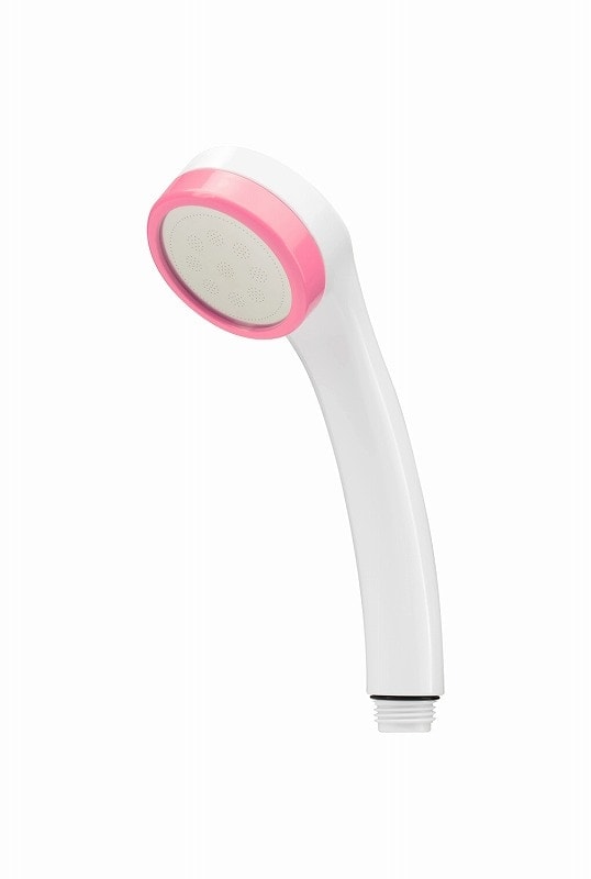 ▲GAONA ガオナ KAKUDAI カクダイ【GA-FA011】シルキーシャワーヘッド 極細水流 低水圧対応 節水30％ エコキュート 柔らかい肌当たり ピンク 日本製 