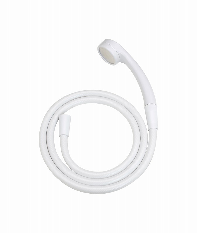 ▲GAONA ガオナ KAKUDAI カクダイ【GA-FH018】※シルキーシャワーヘッドとホースのセット 極細水流 低水圧対応 節水30％ エコキュート 柔らかい肌当たり ホワイト 日本製 