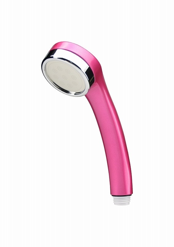 ▲GAONA ガオナ KAKUDAI カクダイ【GA-FA016】シルキーシャワーヘッド 極細水流 低水圧対応 節水30％ エコキュート 柔らかい肌当たり フランボワーズピンク 