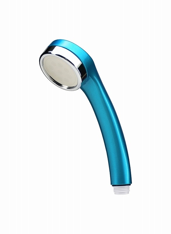 ▲GAONA ガオナ KAKUDAI カクダイ【GA-FA017】シルキーシャワーヘッド 極細水流 低水圧対応 節水30％ エコキュート 柔らかい肌当たり スカッシュブルー 