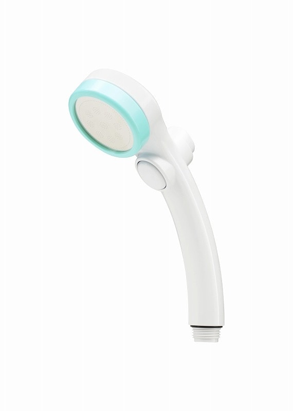 ▲GAONA ガオナ KAKUDAI カクダイ【GA-FC017】シルキーシャワーヘッド 極細水流 低水圧対応 節水35％ 柔らかい肌当たり ストップボタン ブルー 