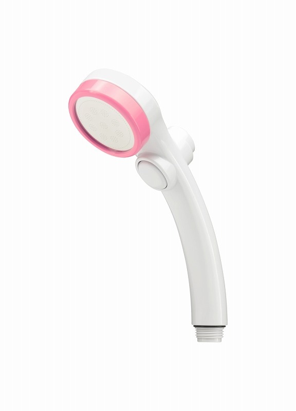 ▲GAONA ガオナ KAKUDAI カクダイ【GA-FC018】シルキーシャワーヘッド 極細水流 低水圧対応 節水35％ 柔らかい肌当たり ストップボタン ピンク 