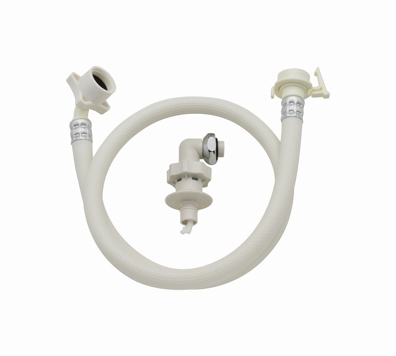 ▲GAONA ガオナ KAKUDAI カクダイ【GA-LC008】自動洗濯機用 給水ホース 0.8m ワンタッチ給水ジョイントセット （水漏れ防止 安心ストッパーつき 取付ネジ2サイズ兼用 取付簡単） 