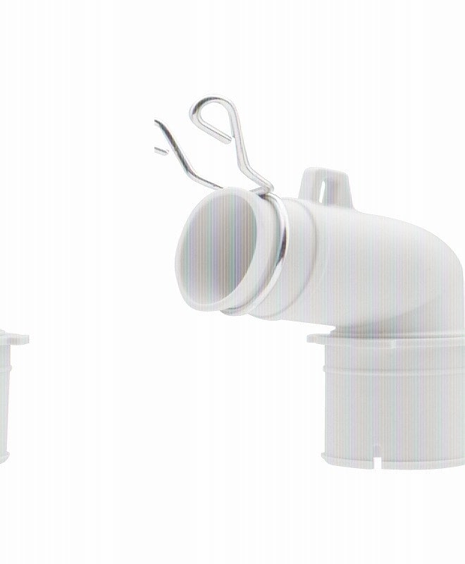 ▲GAONA ガオナ KAKUDAI カクダイ【GA-LF006】これカモ 洗濯機排水口接続トラップ用 エルボ バンド付き （ほとんどのメーカーに対応 内径31・36ミリ兼用 取付簡単） 