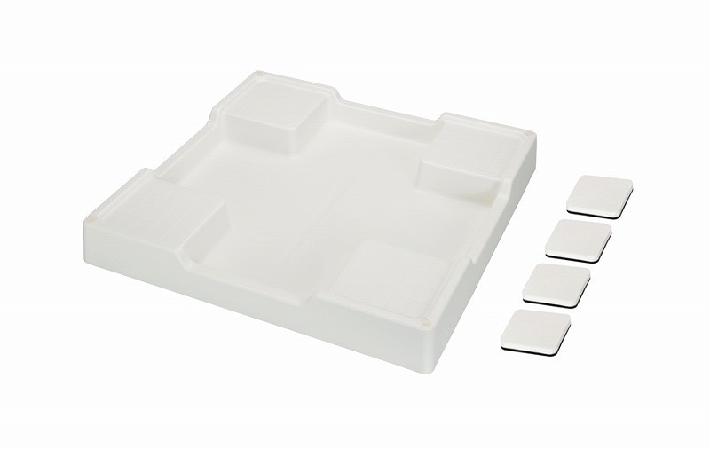 ▲GAONA ガオナ KAKUDAI カクダイ【GA-LF010】※洗濯機用防水パンと防振パッドのセット 640mm×640mm (水滴から守る 振動軽減 取付簡単) 