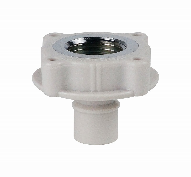 ▲GAONA ガオナ KAKUDAI カクダイ【GA-LB019】赤札見つけ 洗濯機用ニップル ワンタッチ給水ジョイント (カップリング付き水栓用 ツバつき 取付簡単) GA-LB016