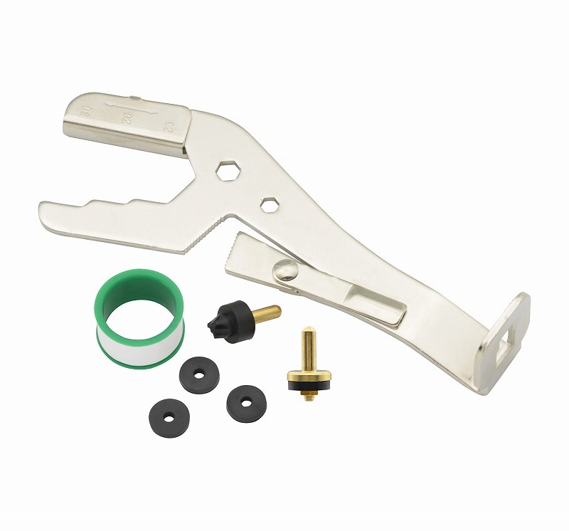 ▲GAONA ガオナ KAKUDAI カクダイ【GA-KH016】これカモ 蛇口修理レンチセット 水もれ補修 (単水栓 混合栓 補修部材付き) 