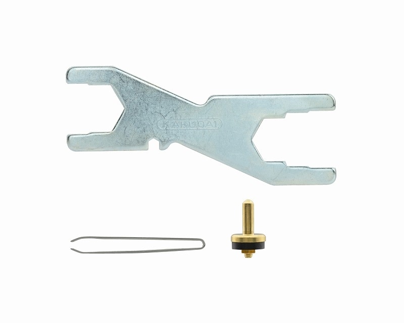 ▲GAONA ガオナ KAKUDAI カクダイ【GA-KH017】赤札見つけ 蛇口修理レンチセット 水もれ補修 (単水栓用 混合栓用 コマ付き) 