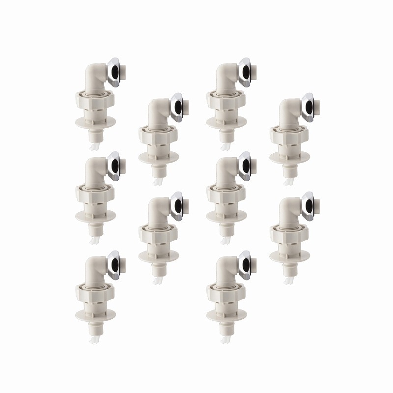 ▲GAONA ガオナ KAKUDAI カクダイ【GA-LB025】洗濯機用ニップル 水漏れ防止 ワンタッチ 10個入 原状回復 