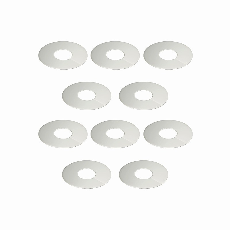 ▲GAONA ガオナ KAKUDAI カクダイ【GA-KB024】ステンレスプレート 配管穴隠し 外径77×内径28ミリ 10枚入り 