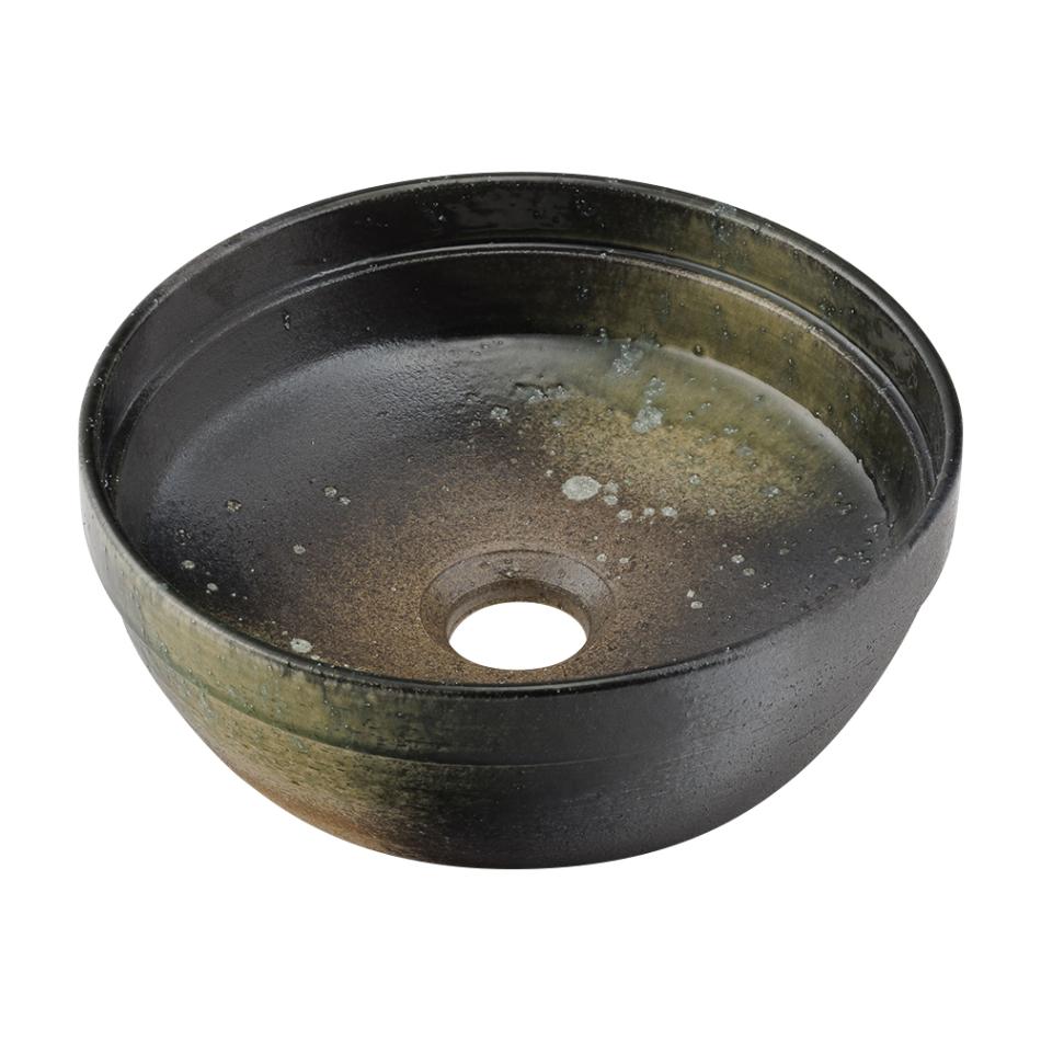 ▲KAKUDAI カクダイ【493-276-GR】※※メーカー直送のみ※ 丸型手洗器 葉洩管理番号：1870