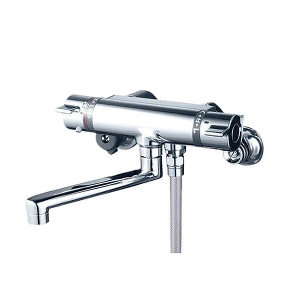 ▲KVK【KF800T3WP】サーモスタット式シャワー メッキ3wayワイドワンストップシャワーヘッド付 浴室