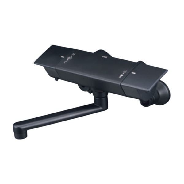 ▲KVK【KM3050WMBR1】サーモスタット式混合栓 マットブラック 浴室