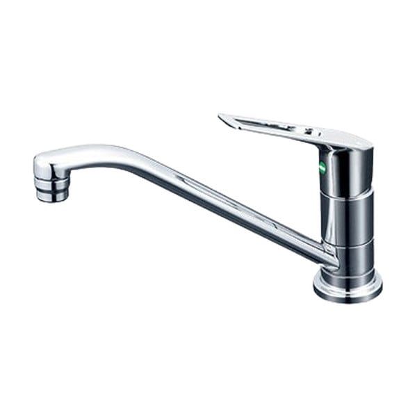 ▲KVK【KM5011ZUTMEHS】取付穴兼用型 シングル混合栓 eレバー 撥水 寒冷地仕様 キッチン用水栓