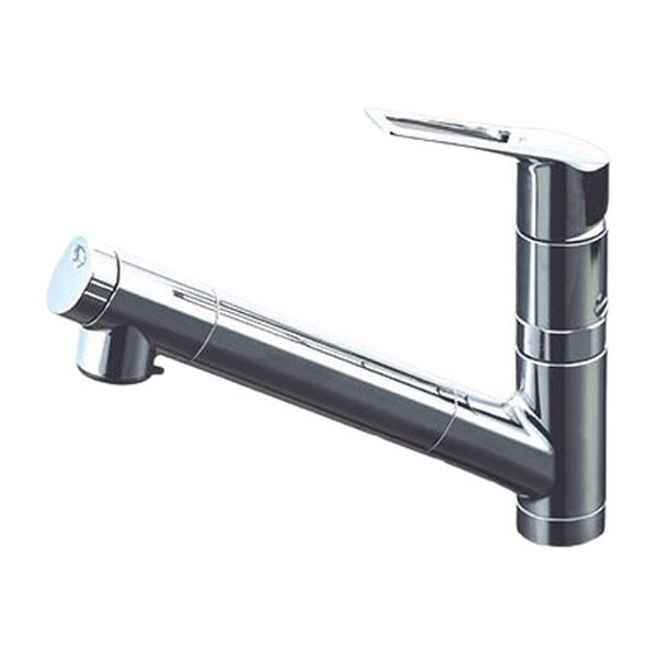 ▲KVK【KM6001ZEC2TN】浄水器内蔵用シングルシャワー付混合栓 eレバー 寒冷地仕様 キッチン用水栓