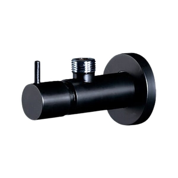 ▲KVK【KU130KMB】アングル止水栓 マットブラック 単水栓