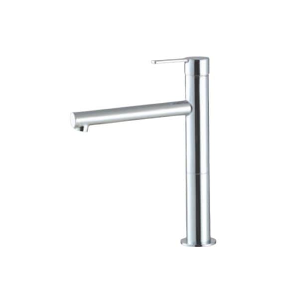 ▲KVK【MSL190DLLET】シングル混合栓 ロングボディ めっき 洗面化粧室