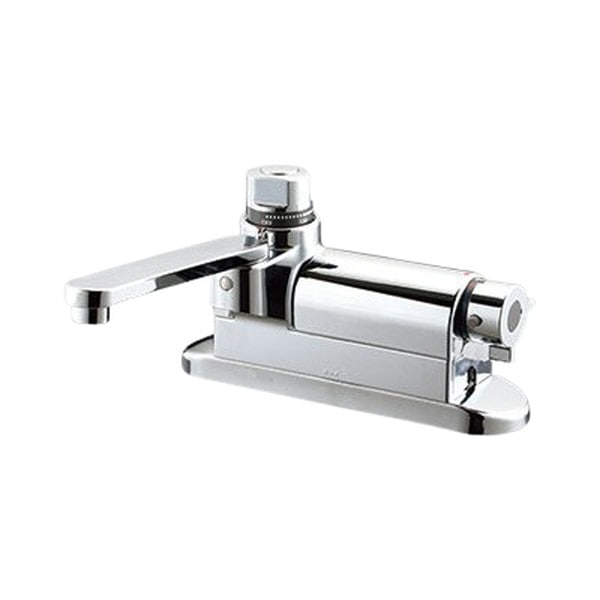 ▲KVK【MTB280DWPPVT】デッキ形定量止水付サーモスタット式混合栓 寒冷地仕様 浴室