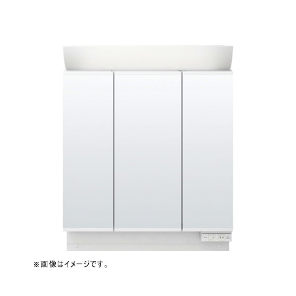 ♪LIXIL INAX【MAR2-753TXS】※※※メーカー直送のみ※ ミラーキャビネット 間口750mm 3面鏡 全高1,900mm LED照明 全収納 管理番号：2640