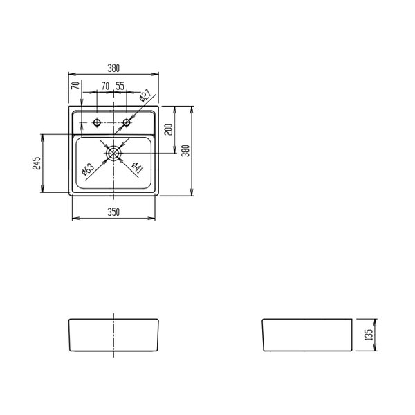 ♪LIXIL INAX【L-531N】※※※メーカー直送のみ※ 角形洗面器 ベッセル 壁付兼用式 管理番号：2580