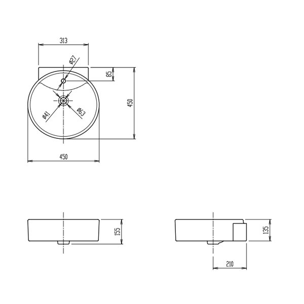 ♪LIXIL INAX【L-543ANC】※※※メーカー直送のみ※ 丸形洗面器 ベッセル 壁付兼用式 管理番号：2580