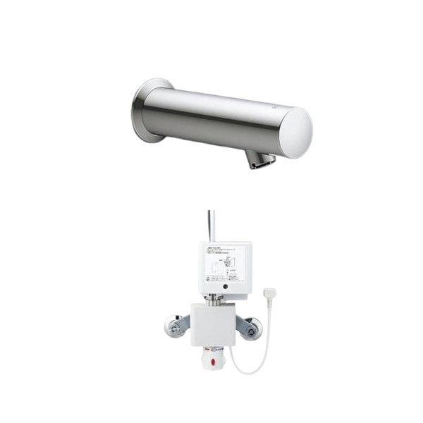 ♪LIXIL INAX【AM-230TCV1】サーモスタット付自動水栓 オートマージュMX 100Ｖ 壁付タイプ 排水栓なし