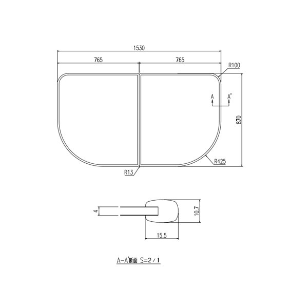 ♪LIXIL INAX【YFK-1594B-K】※風呂フタ 組フタ イデアトーン浴槽