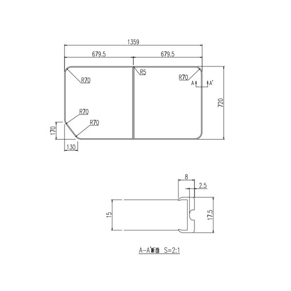 ♪LIXIL INAX【YFK-1475B(3)-D4】※風呂フタ 保温組フタ