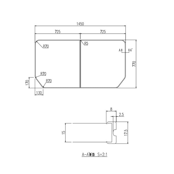 ♪LIXIL INAX【YFK-1580B(1)-D4】※風呂フタ 保温組フタ
