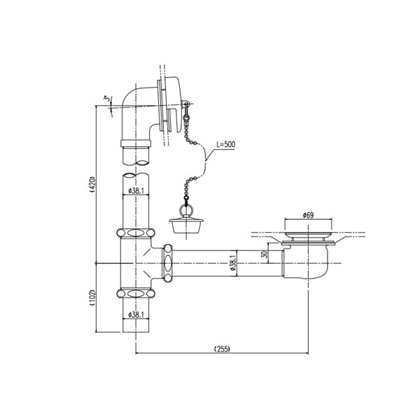 ♪LIXIL INAX【PBF-1A2】オーバーフロー金具 縦引