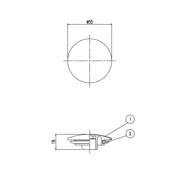 ♪LIXIL INAX【B21-SVAR2】密閉フタ プッシュワンウェイ式排水金具用部材 