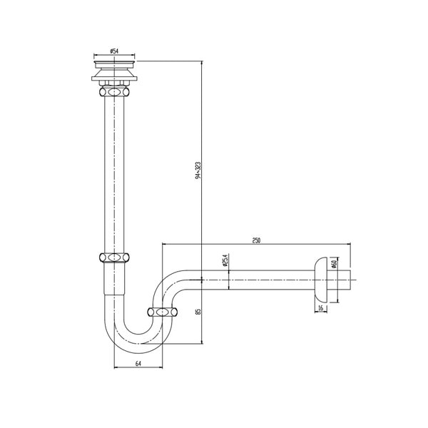 ♪LIXIL INAX【LF-21PA】※排水金具 壁排水 洗面 手洗