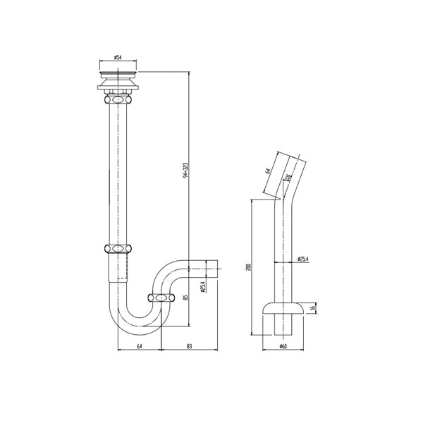 ♪LIXIL INAX【LF-21PA-W】※排水金具 壁排水