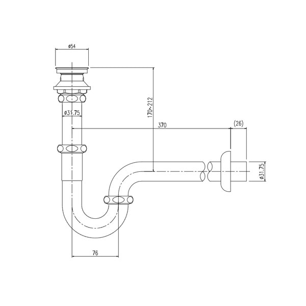 ♪LIXIL INAX【LF-110PA-MBB】※排水金具 壁排水