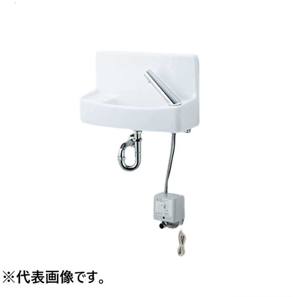 ♪LIXIL INAX【L-A74TA2D】※※※メーカー直送のみ※ 壁付手洗器 自動水栓 100Ｖ 水石けん入れ付 床給水 壁排水 ハイパーキラミック 管理番号：2640