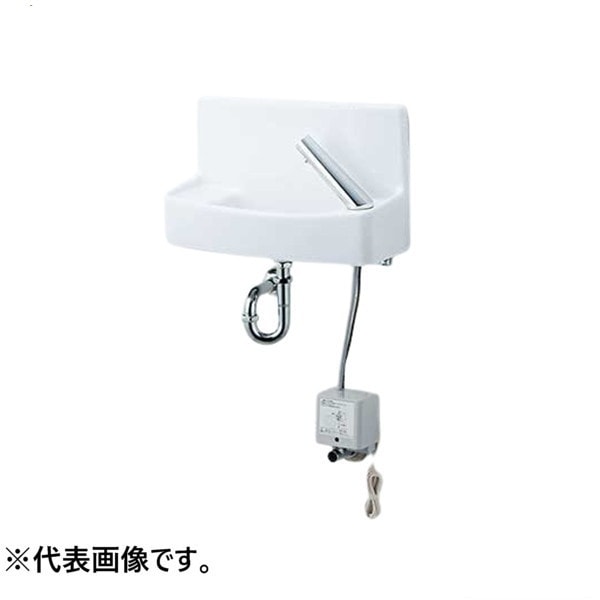 ♪LIXIL INAX【L-A74TAA】※※※メーカー直送のみ※ 壁付手洗器 自動水栓 100Ｖ 壁給水 床排水 ハイパーキラミック 管理番号：2640