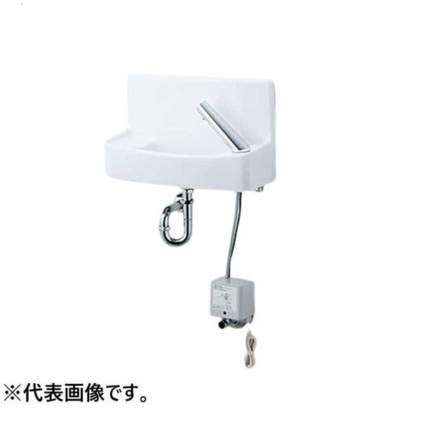 ♪LIXIL INAX【L-A74TM2A】※※※メーカー直送のみ※ 壁付手洗器 自動水栓 アクエナジー 水石けん入れ付 壁給水 床排水 ハイパーキラミック 管理番号：2640