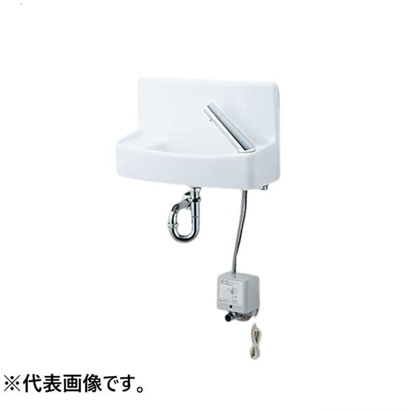 ♪LIXIL INAX【L-A74TM2D】※※※メーカー直送のみ※ 壁付手洗器 自動水栓 アクエナジー 水石けん入れ付 床給水 壁排水 ハイパーキラミック 管理番号：2640